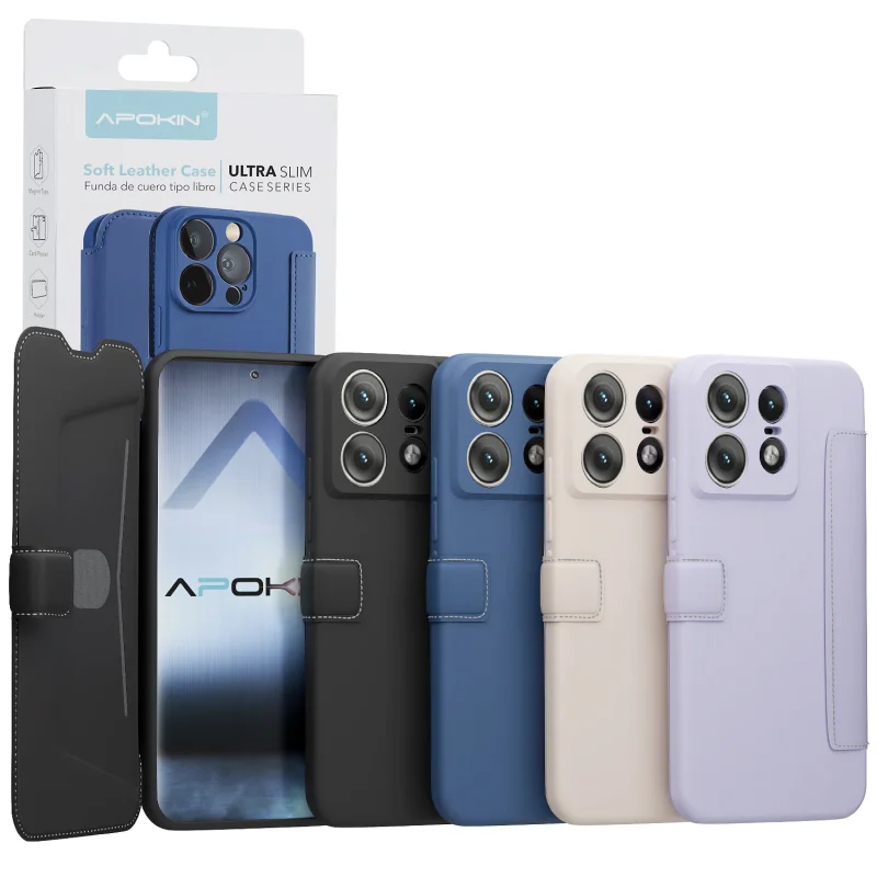 Capa Apokin para Motorola Edge 50 Pro Silicone Macio Preto