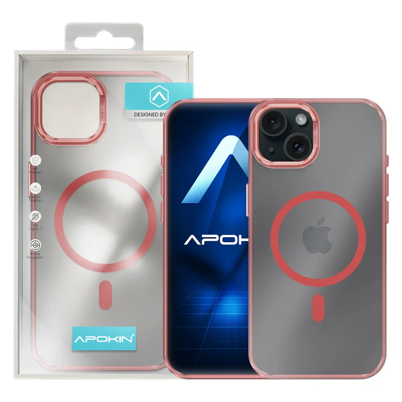 Capa Armor Apokin Fosca com MagSafe para iPhone 13 e iPhone 14 Lilás - Imagem 5