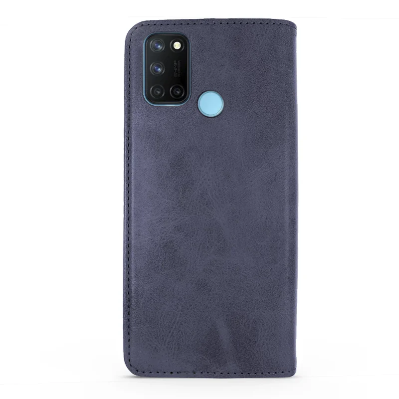 Capa Apokin Realme 7i em Pele Sintética com Porta-Cartões Rosa - Imagem 6