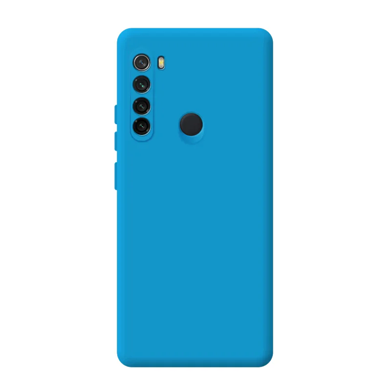 Capa de Silicone Macio Apokin para Xiaomi Redmi Note 8 Azul turquesa - Imagem 2