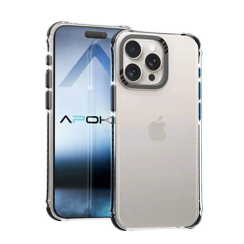 Capa Apokin Pedra Antichoque para iPhone 15 Plus Lilás - Imagem 3