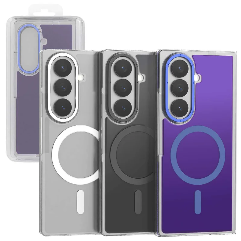 Capa Apokin Camaleão para Samsung Galaxy Z Fold 7 com MagSafe Cor: Prata - Imagem 1