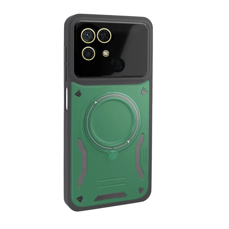 Capa Apokin para Xiaomi Redmi 10C Antichoque com Suporte de Apoio Azul Marinho - Imagem 3