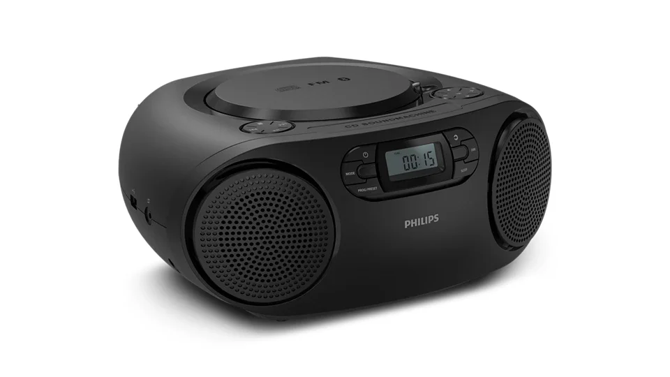 Rádio CD Philips TAZ2000B/10 Boombox 3W RMS Bluetooth 6.0 FM USB Preto - Imagem 2