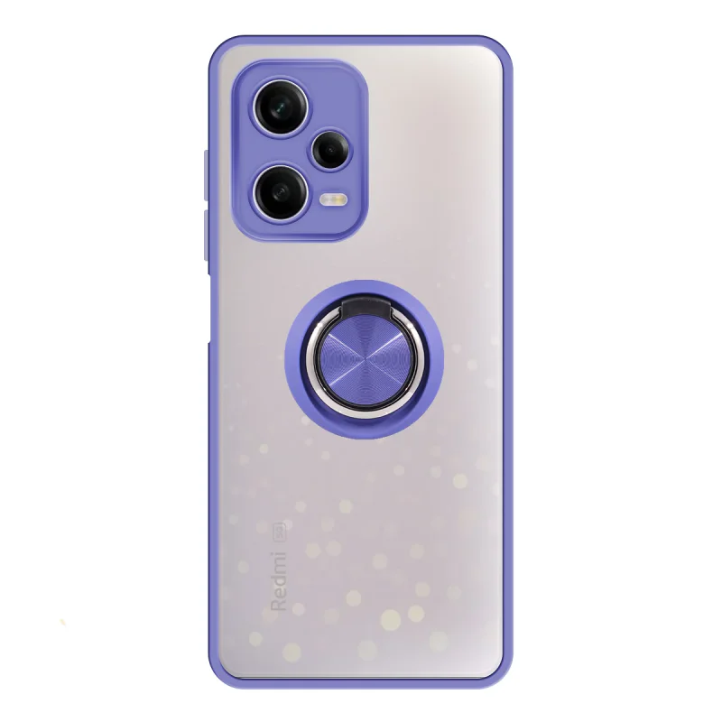 Capa Apokin para Xiaomi Redmi Note 12 Pro em Gel Magnética com Suporte Fumado Azul - Imagem 2