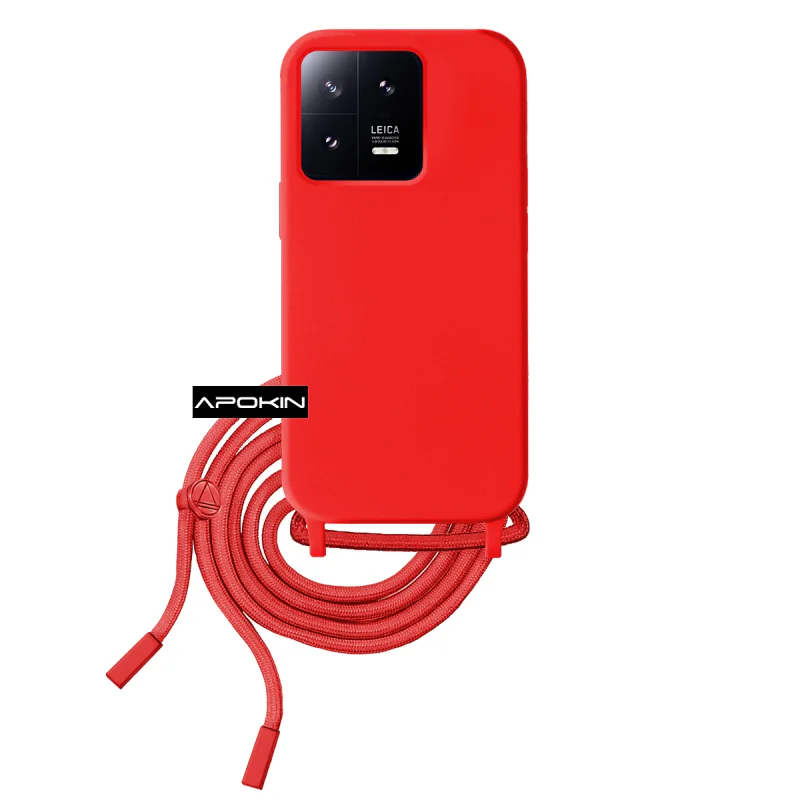 Capa Apokin para Xiaomi 13 Suave com Cordão Azul turquesa - Imagem 3