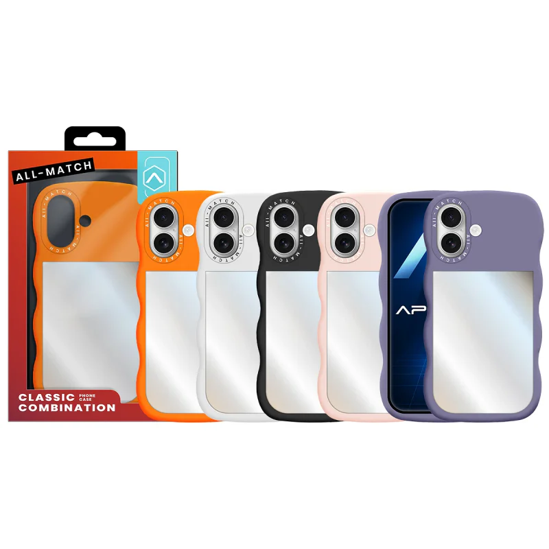 Capa Apokin Allmatch para iPhone 17 com Espelho Preto