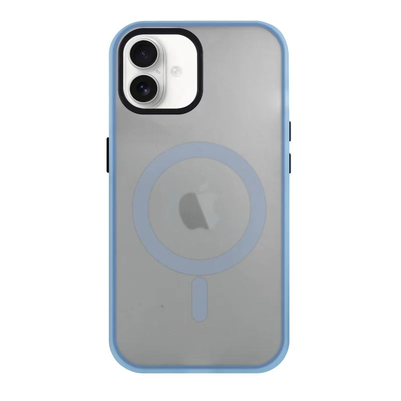 Capa Apokin Xycolt para iPhone 16 Acabamento Fumado com MagSafe Azul - Imagem 4