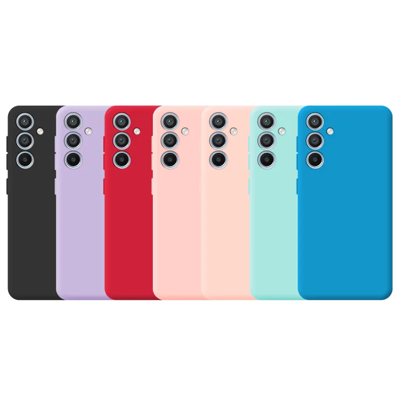 Capa Apokin para Samsung Galaxy A54 5G em Silicone Suave com Proteção de Câmara 3D Variedade de cores - Imagem 1