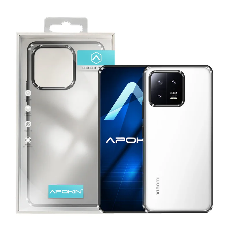 Capa Antichoques Apokin com Rebordo Colorido para Xiaomi Redmi 13 Rosa - Imagem 2