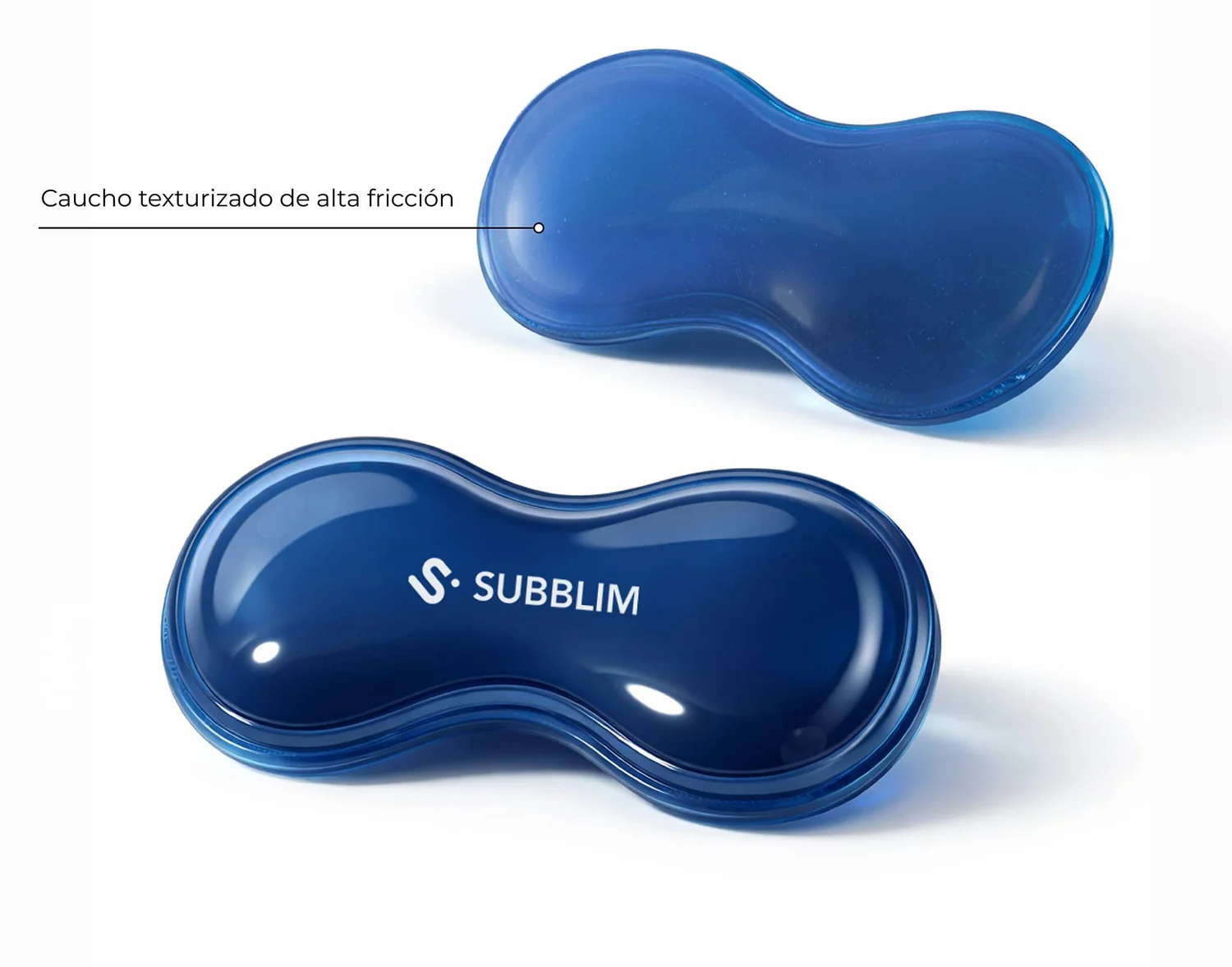 Apoio de Pulso para Rato Subblim Ergo Crystal Flex em Gel Azul Escuro - Imagem 2