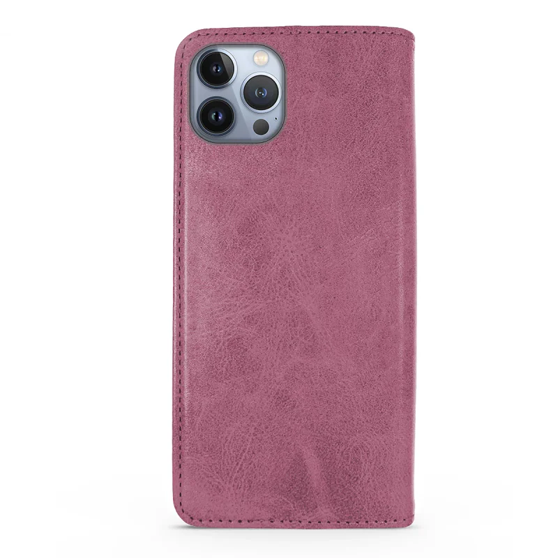 Capa Apokin para iPhone 12 e 12 Pro em Pele Sintética com Porta-Cartões Vermelho - Imagem 6