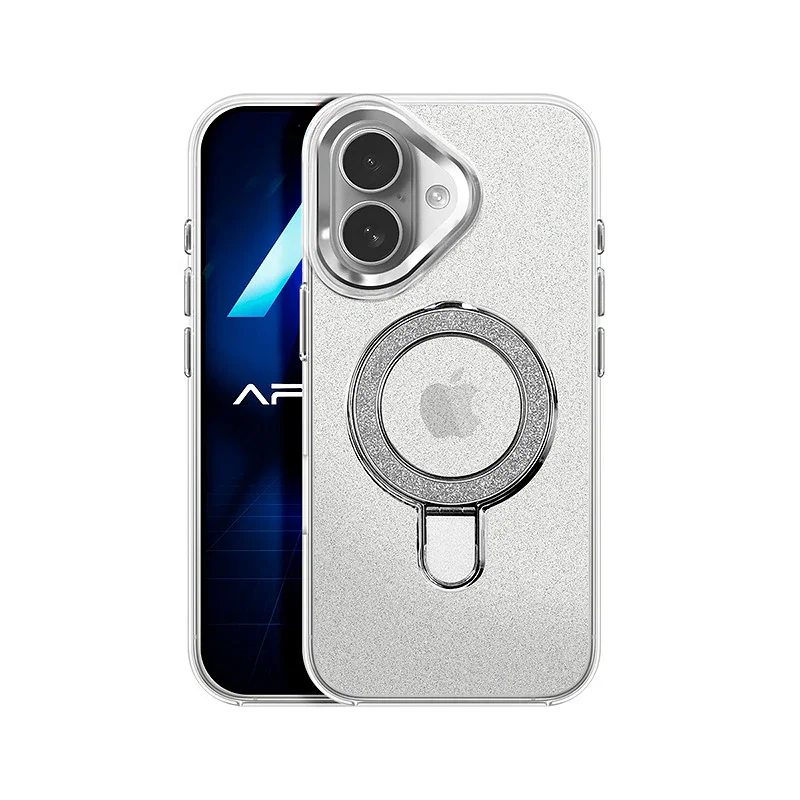 Capa Apokin para iPhone 17 com Purpurina e Anel MagSafe Variedade de cores - Imagem 3