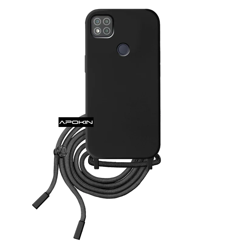 Capa Macia Apokin com Cordão para Xiaomi Redmi 9C Variedade de cores - Imagem 6