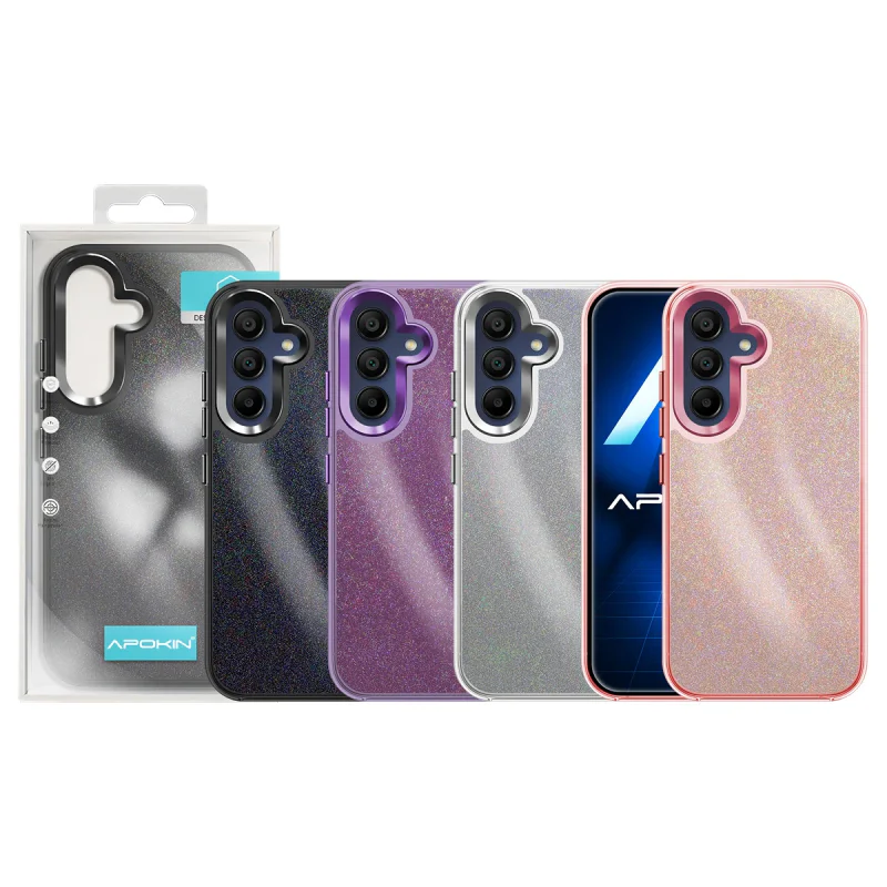 Capa Apokin para Samsung Galaxy A15 Acrílica com Purpurina Variedade de cores - Imagem 1