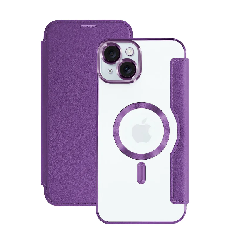 Capa Apokin Mocome para iPhone 15 Cromada com MagSafe Azul - Imagem 4