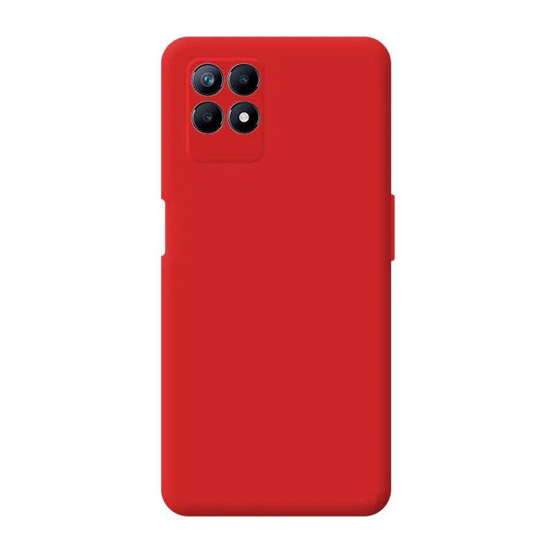 Capa de Silicone Macio Apokin com Proteção de Câmara 3D para Realme 8i Lila - Imagem 5