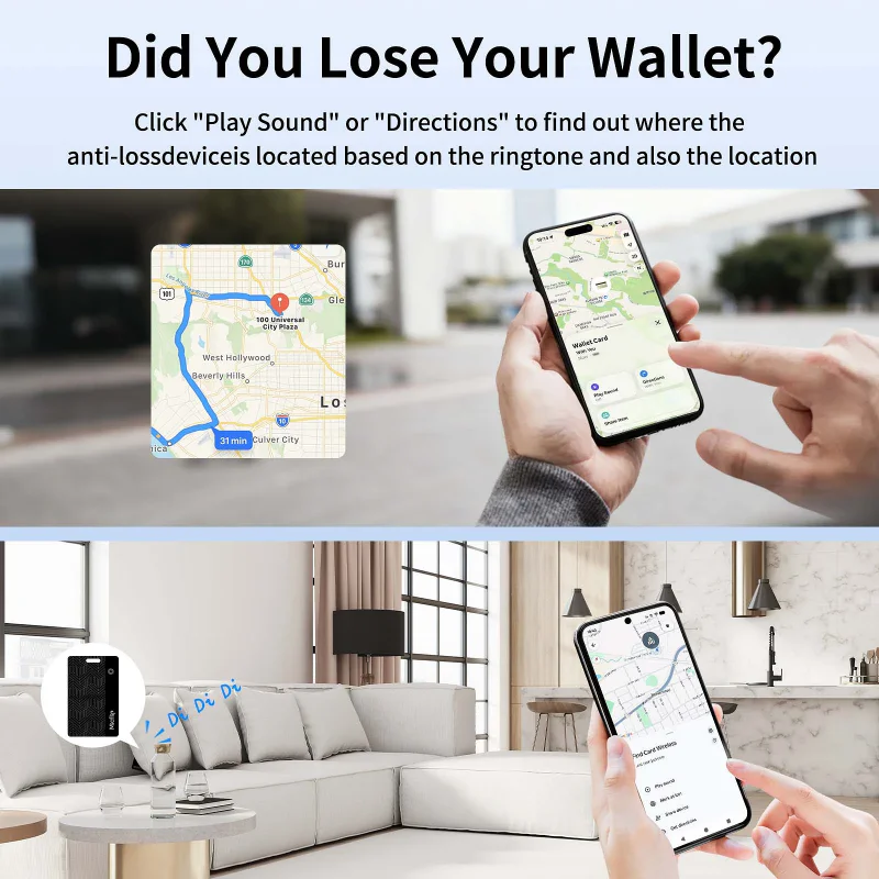 Localizador Apokin P10 Ultrafino Compatível com Apple e Google com Carga sem Fios - Imagem 5