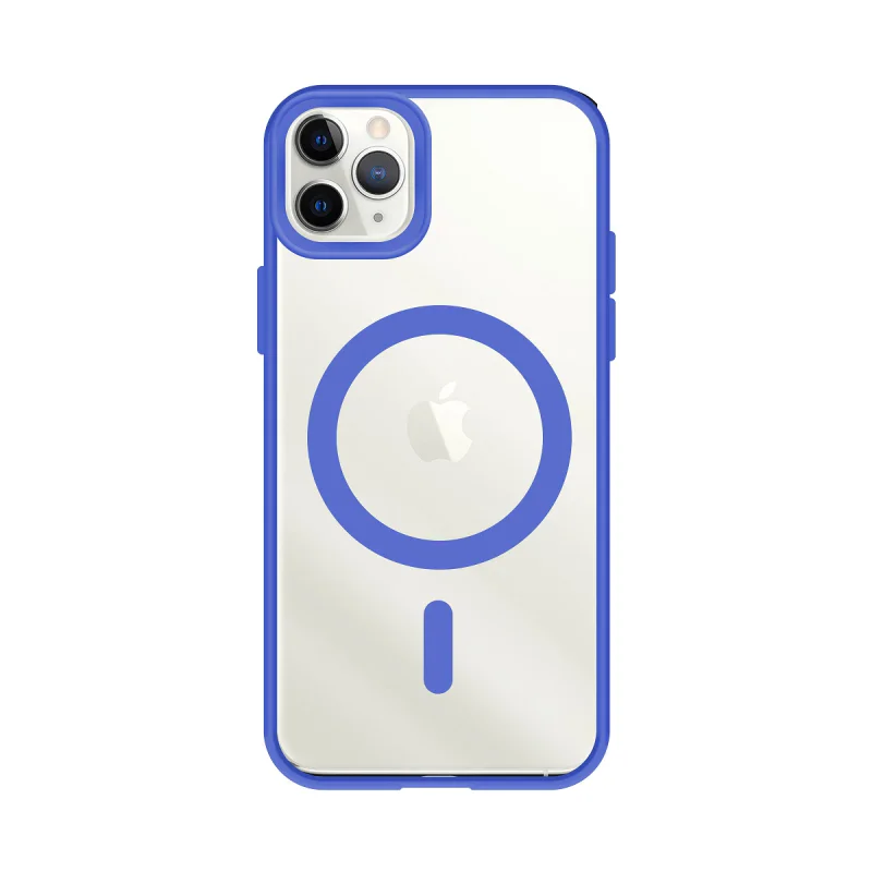 Capa Apokin para iPhone 11 Pro Transparente com Bordo Colorido e MagSafe Rosa - Imagem 5