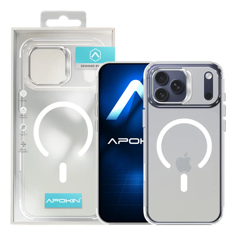 Capa Apokin Camaleão para iPhone 16E / 17E Magnética com Suporte Laranja - Imagem 3