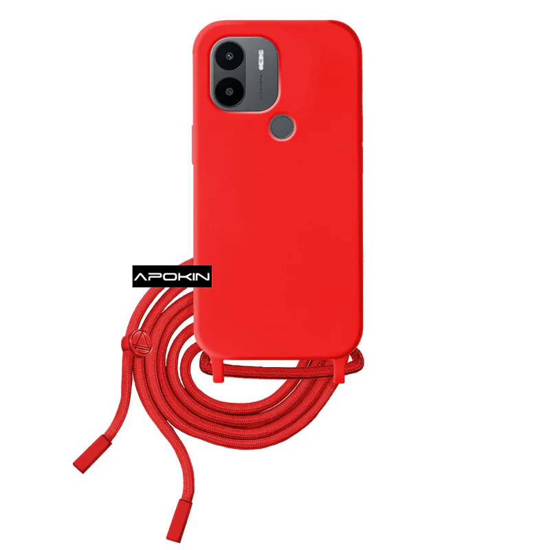 Capa Suave Apokin com Cordão para Xiaomi Redmi A1 Plus Lilás - Imagem 3