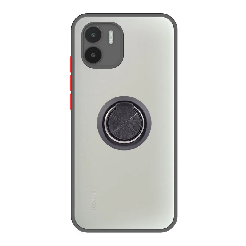 Capa em Gel Fumê com Íman e Suporte Apokin para Xiaomi Redmi A1 Vermelho - Imagem 4