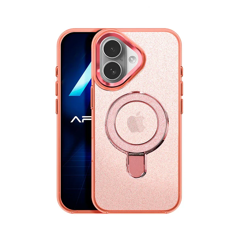 Capa Apokin para iPhone 17 com Purpurina e Anel MagSafe Variedade de cores - Imagem 5