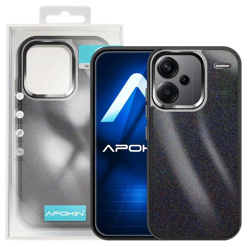 Capa Apokin Xiaomi Redmi Note 13 Pro Plus Acrílica com Purpurina Lilás - Imagem 6