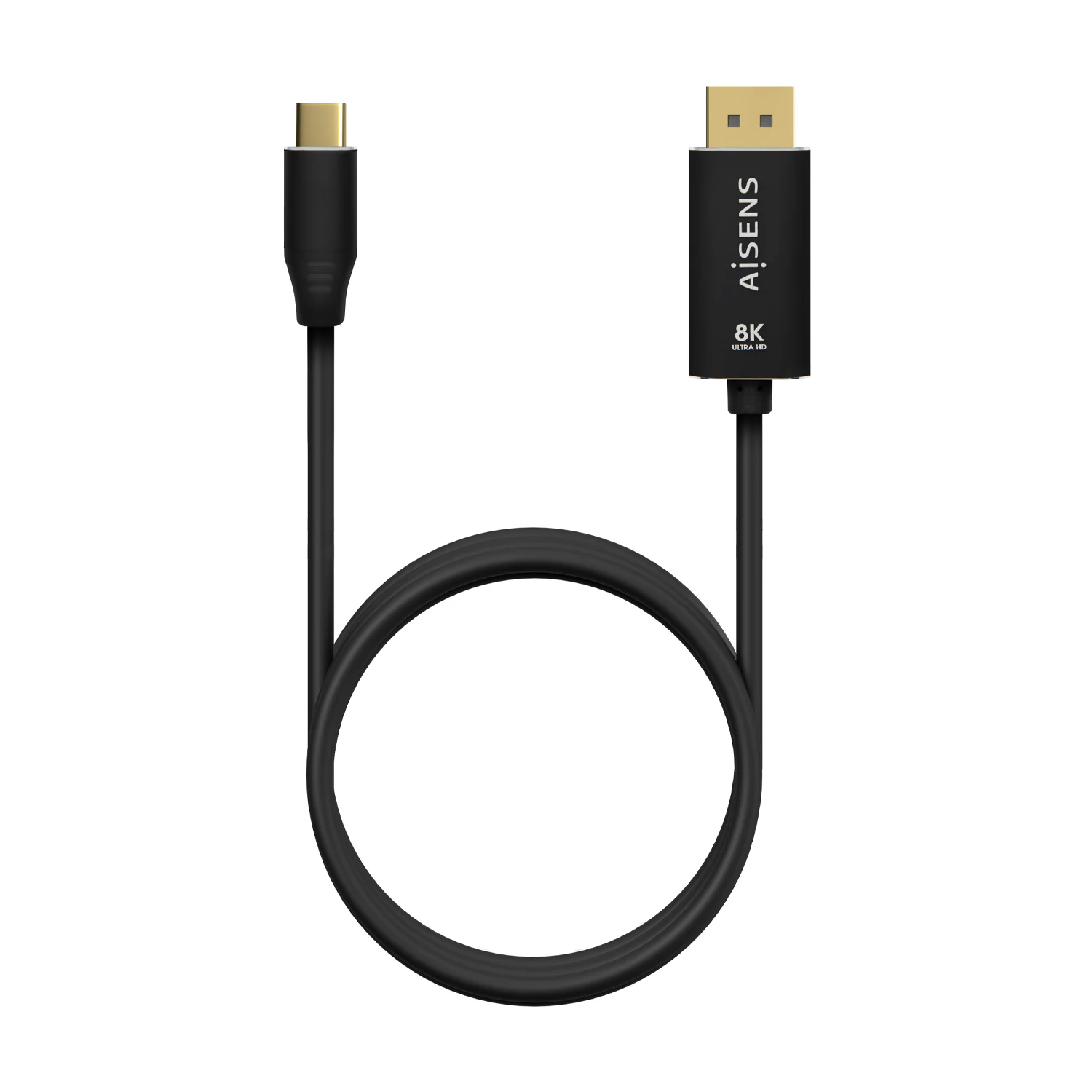 Cabo Conversor USB-C para DisplayPort Aisens 8K 1,8 m Preto - Imagem 3