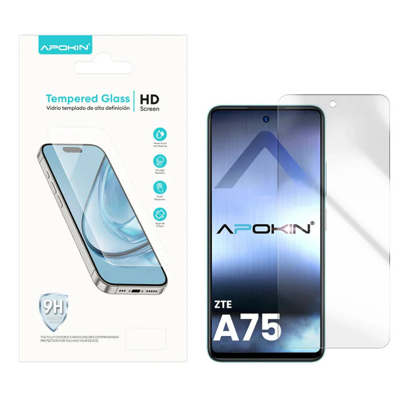 Película de Vidro Temperado Apokin para ZTE Blade A75 Transparente