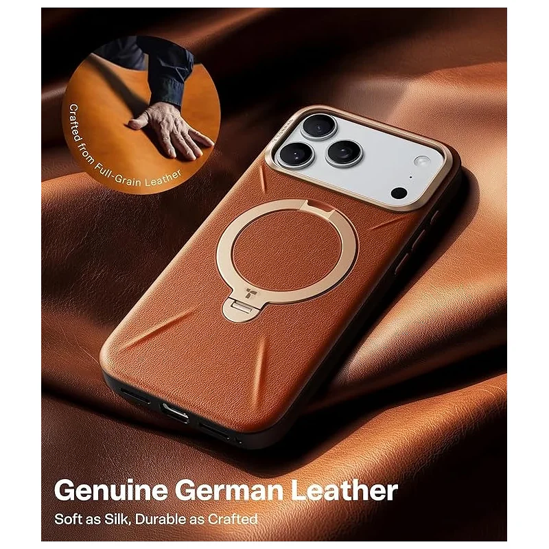 Capa Apokin Ostand Spin Vegskin para iPhone 17 Pro e 18 Pro com Suporte Giratório Preto - Imagem 2