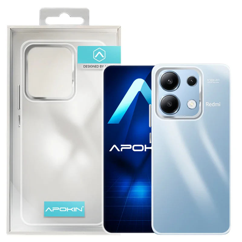 Capa Apokin para Xiaomi Redmi Note 13 Pro 4G em Acrílico Transparente Rosa - Imagem 3
