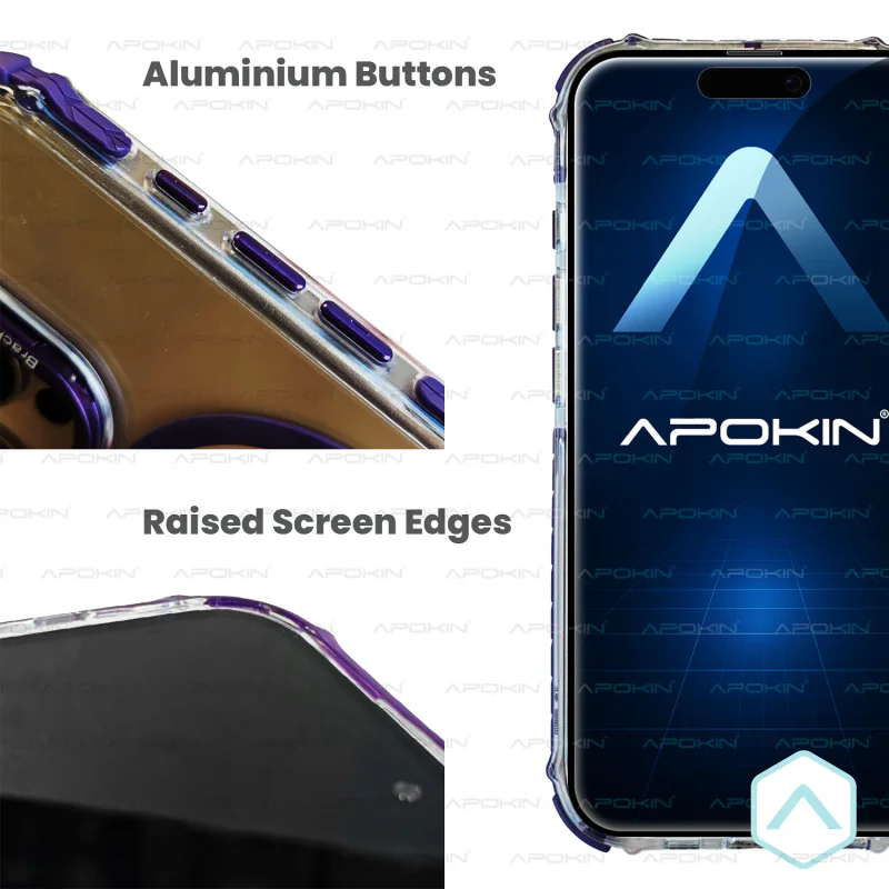 Capa Apokin Rock para iPhone 16 Plus com Suporte e MagSafe Variedade de cores - Imagem 5