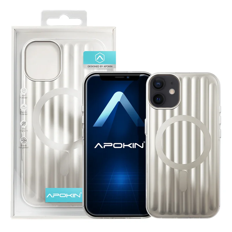 Capa Apokin para iPhone 12 Mate Metalizada com MagSafe Preto - Imagem 4