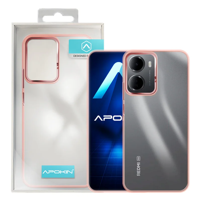 Capa Apokin para Xiaomi Redmi 15A Acrílica Transparente Preto - Imagem 5
