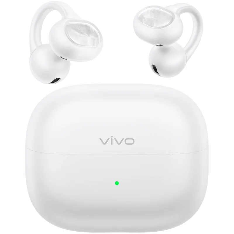 Auriculares Bluetooth Vivo Buds Clip Open-Ear com Estojo de Carga Brancos - Imagem 2