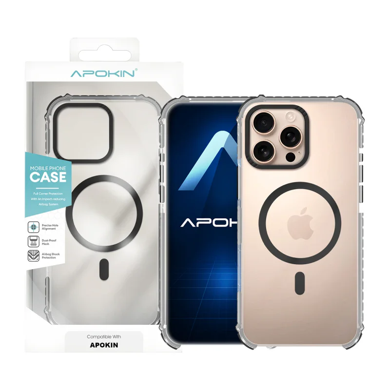 Capa Apokin Rock para iPhone 15 Pro com MagSafe Azul - Imagem 2