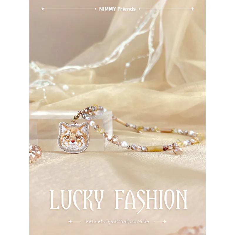 Pendente Decorativo Apokin Nimmy Lucky Friends Gato Laranja - Imagem 2