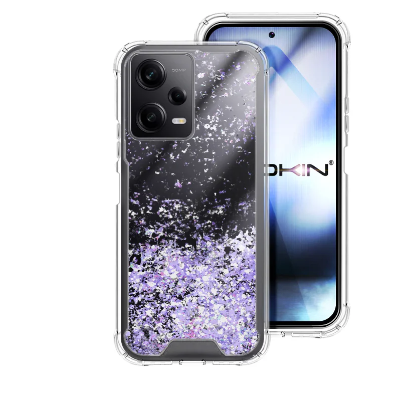 Capa Apokin para Xiaomi Redmi Note 12 Pro Gel Transparente Lilás - Imagem 2