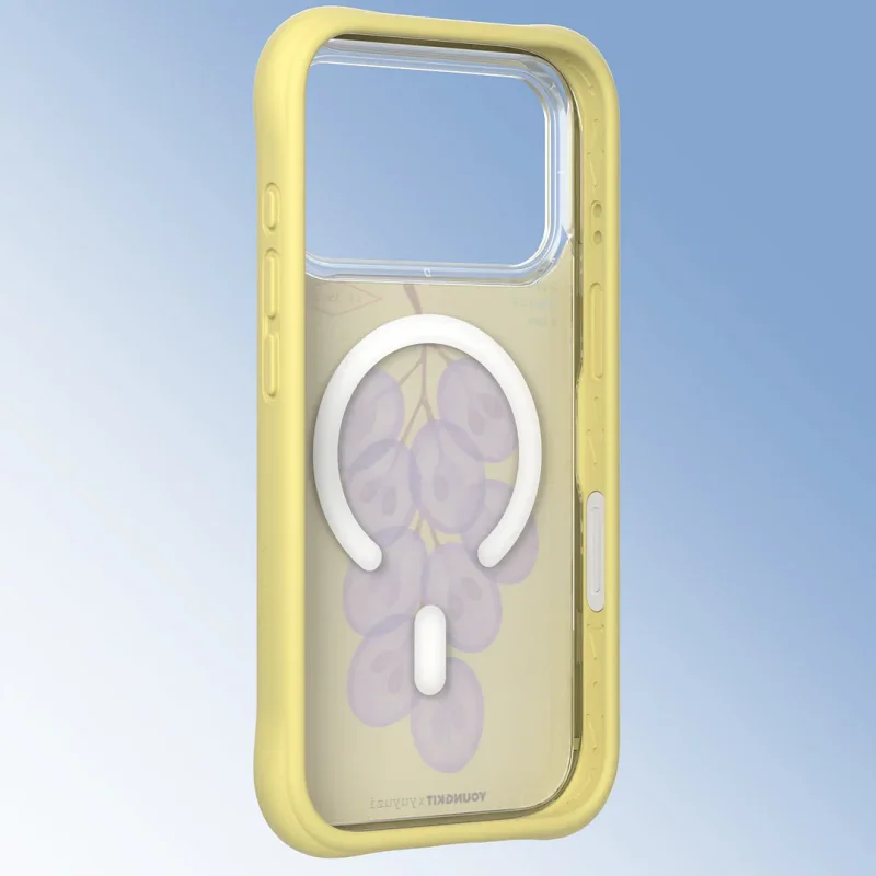 Capa Apokin Youngkit Authentic Series para iPhone 17 Pro e iPhone 18 Pro Magnética Amarelo - Imagem 4
