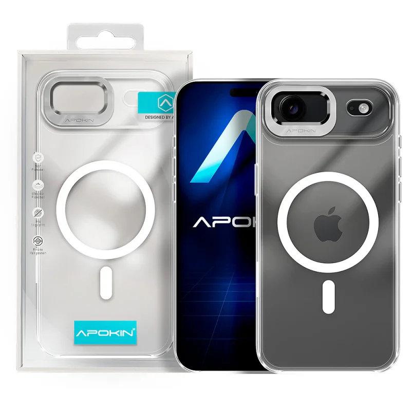 Capa Acrílica Apokin com MagSafe para iPhone 17 Air Transparente - Imagem 1