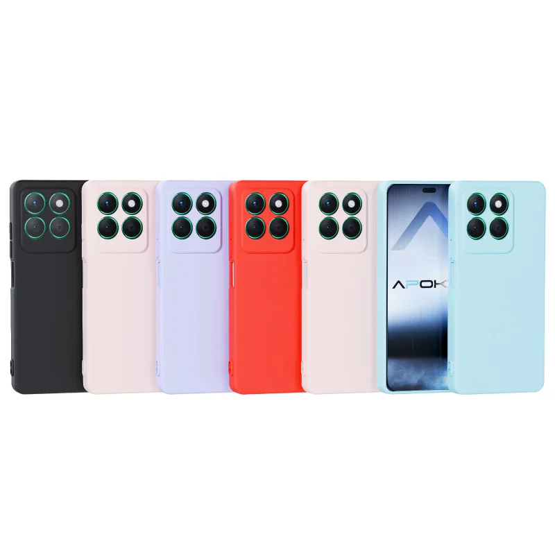 Capa Apokin para Honor X8b Silicone Vermelho