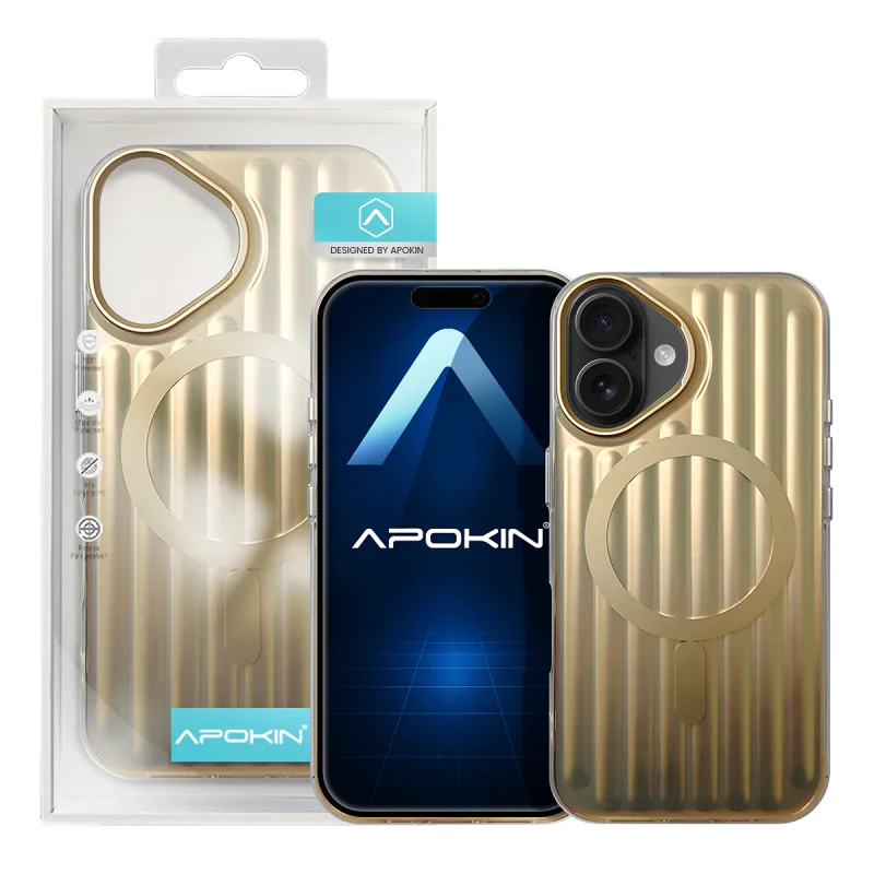 Capa Apokin para iPhone 17 com Acabamento Mate Metalizado e MagSafe Rosa - Imagem 2