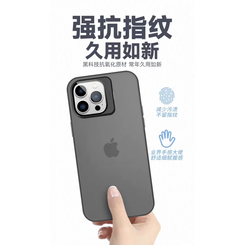 Capa Apokin para iPhone 15 Plus Silicone Mate com Suporte Lilás - Imagem 2