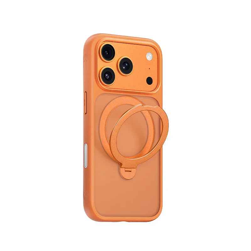 Capa Apokin para iPhone 17 Pro / 18 Pro Magnética com Suporte Rotativo 360 Graus Branco - Imagem 4