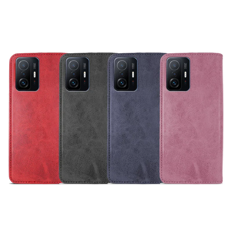 Capa com Porta-Cartões Apokin em Pele Sintética para Xiaomi Mi 11T e 11T Pro Variedade de cores