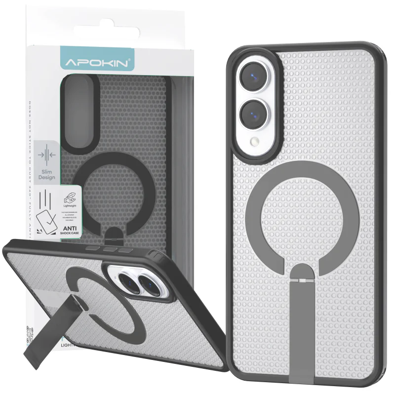 Capa Apokin para Samsung Galaxy S25 Edge com Dissipação de Calor MagSafe e Suporte