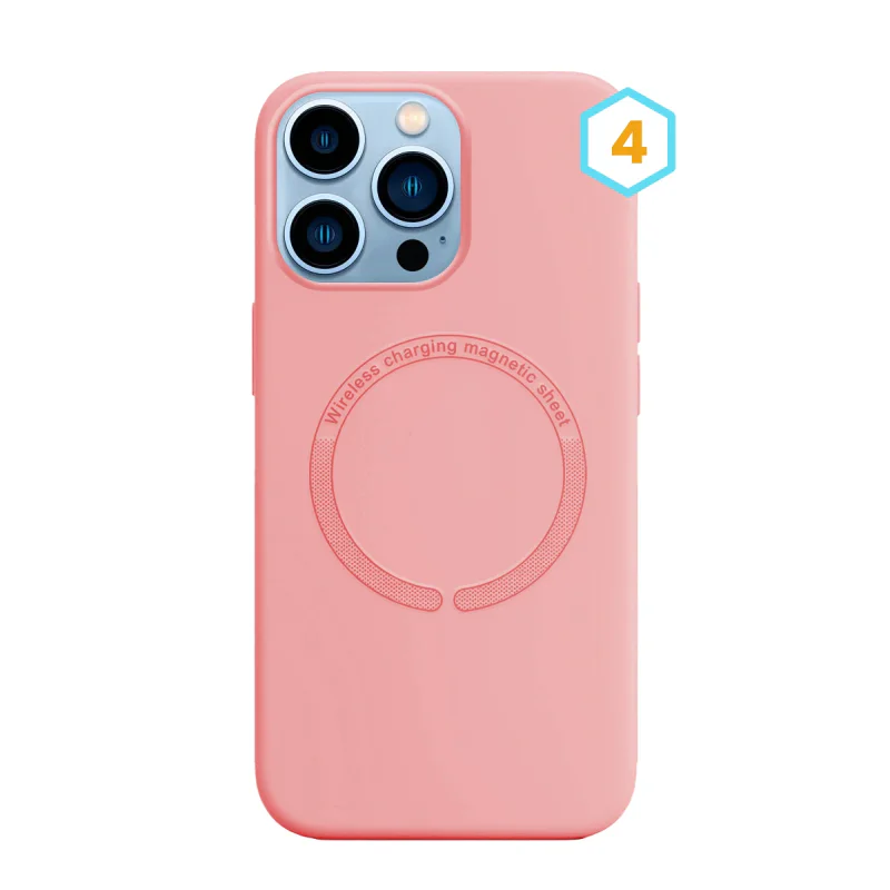 Capa Apokin para iPhone 13 Pro Max Silicone Líquido com MagSafe Cor 3 - Imagem 5