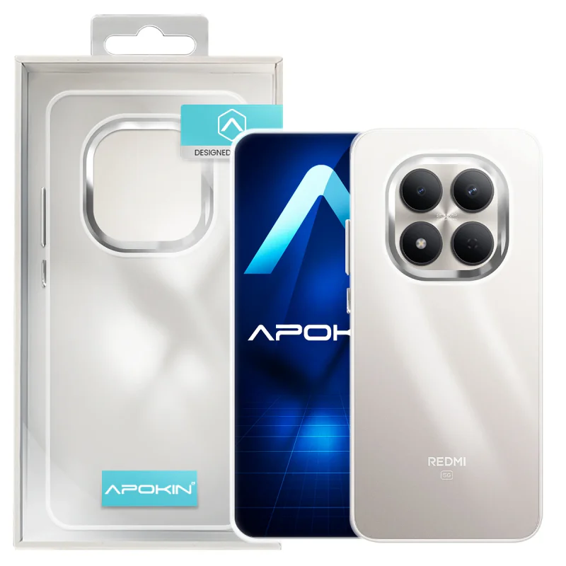 Capa Apokin para Xiaomi Redmi Note 15 Pro Plus Acrílica Transparente Branco - Imagem 3