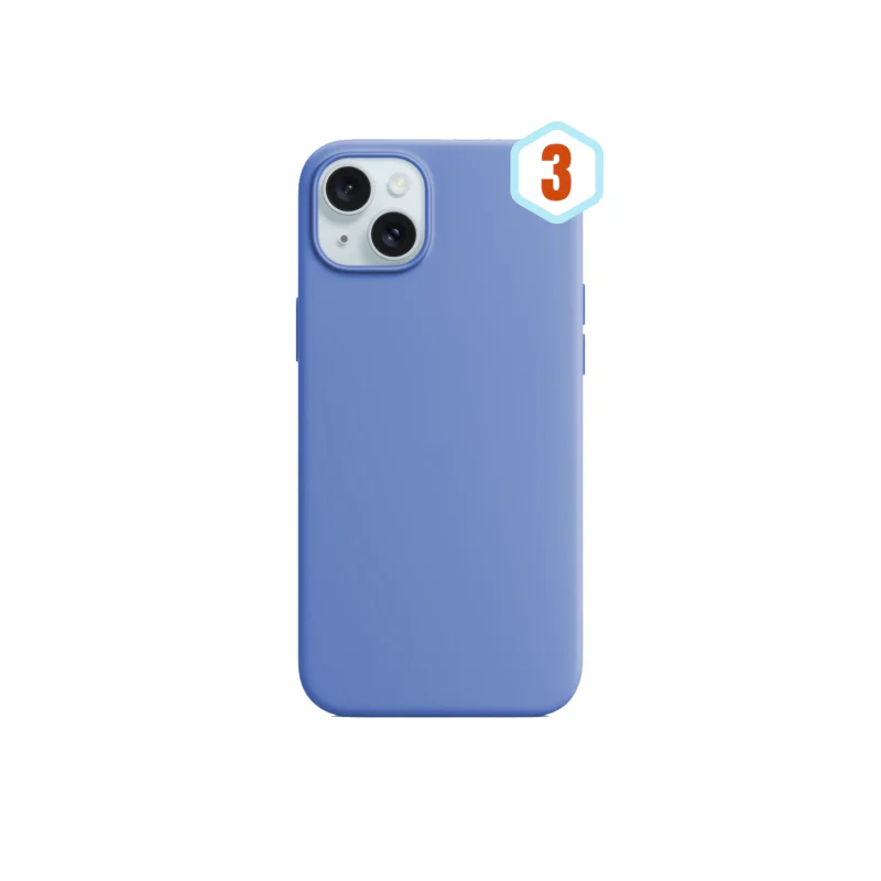 Capa Apokin para iPhone 13 / 14 Silicone Líquido com Efeito Pele Cor 6 - Imagem 5